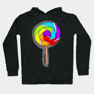 Rainbow Colored Lollipop Hoodie